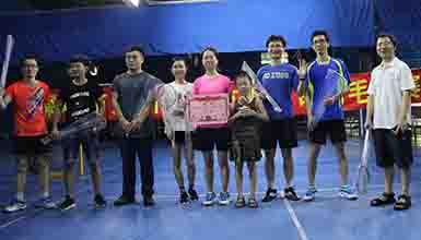 深圳九洲電器第十屆羽毛球賽